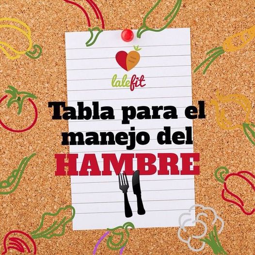 Tabla para el manejo del hambre