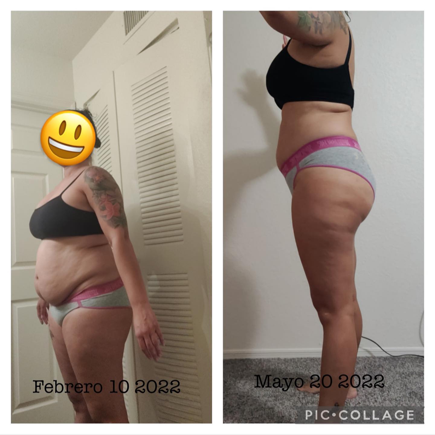 Antes y despues de mi paciente estrella lalefit en 3 meses 