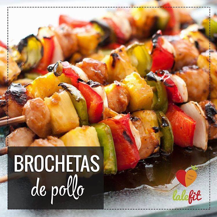 Brochetas de pollo