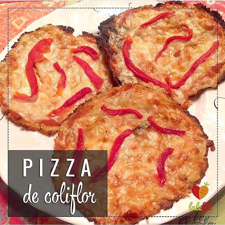 Pizza con masa de coliflor