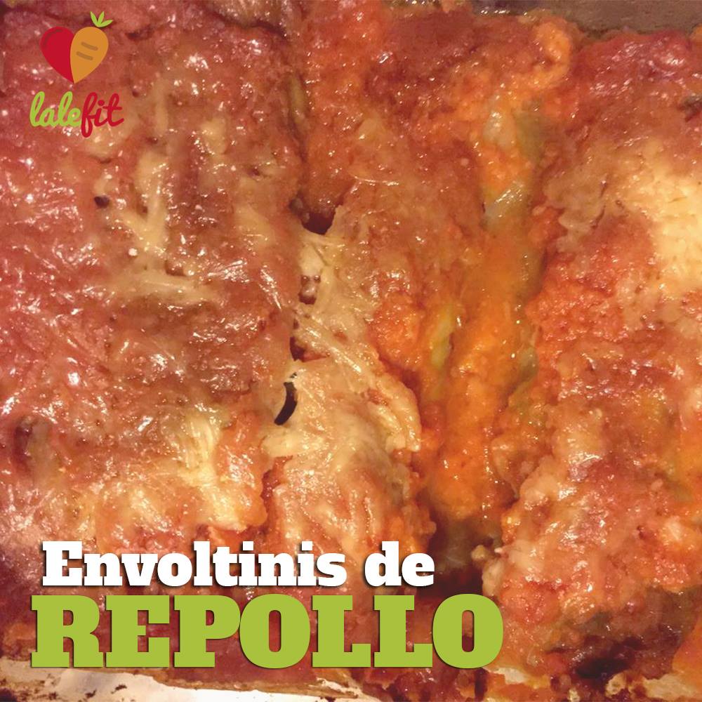 Envoltinis de repollo con queso blanco