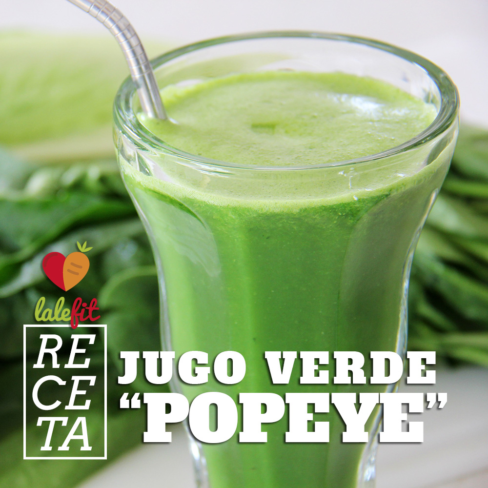 Jugo verde estilo popeye