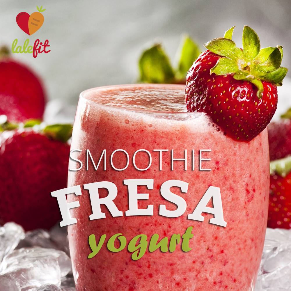 Smoothie de fresa con yogur